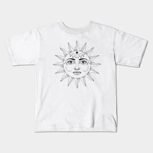 The Sun in Splendour With a Vintage Look Kids T-Shirt